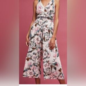 Plenty by Tracy Reese Pink and White Wide Leg Jumpsuit